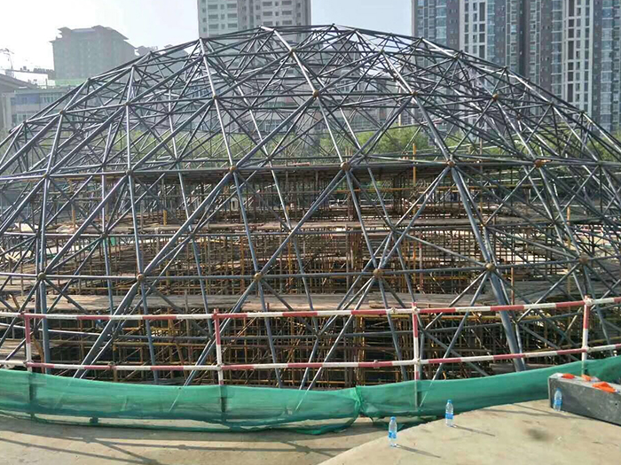 莱西球形网架钢结构施工